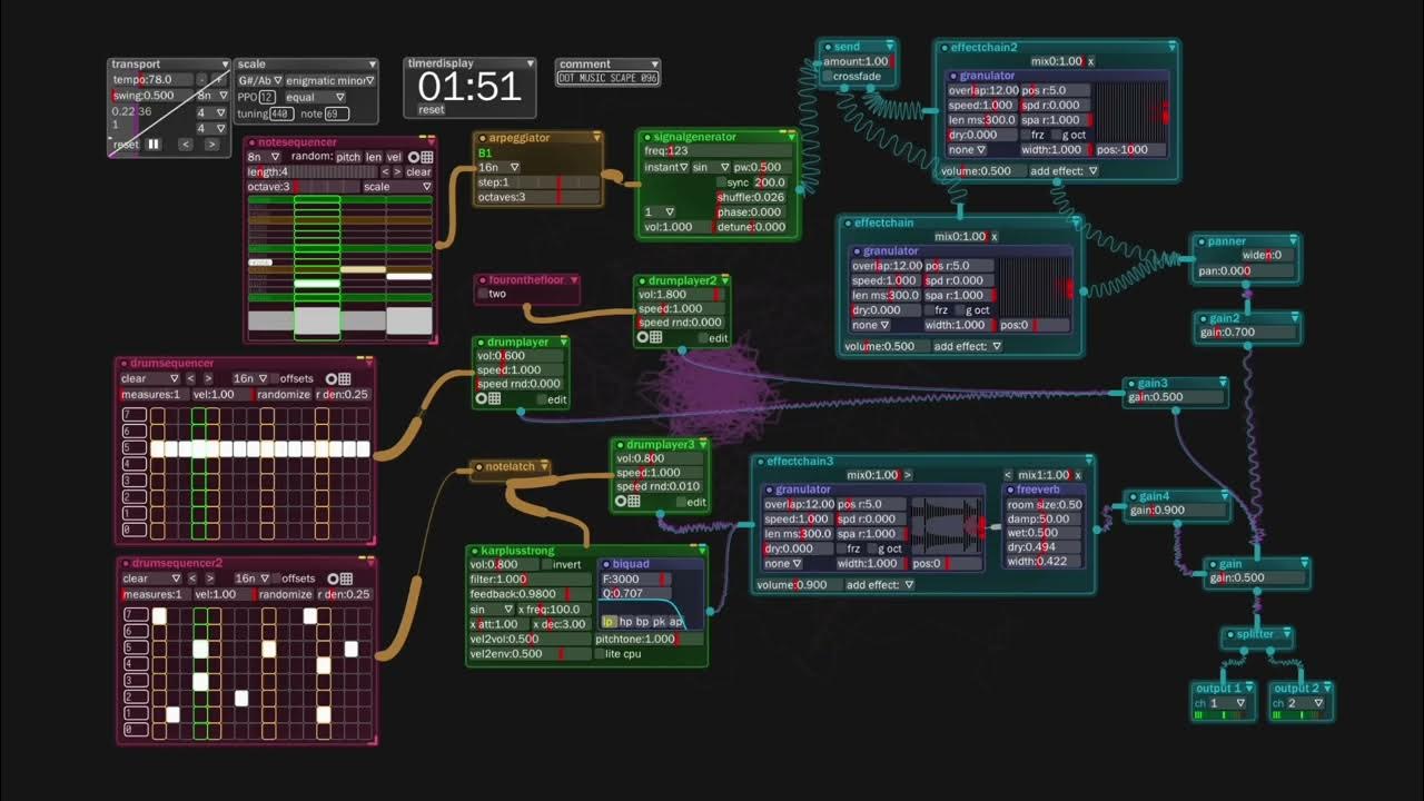 DotMusicScape096[bespoke synth]threeD YouTube