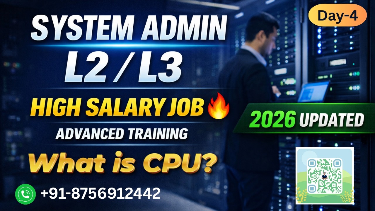 Day-4 System Administrator L2/L3 What is CPU? and How it Work  Computer Numbring System | Icnt Gyan