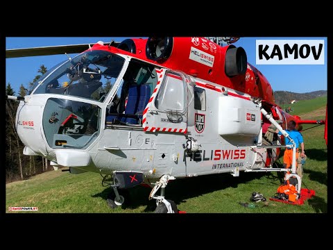 KAMOV KA-32 HELISWISS STARTUP TAKE-OFF | SWISSPOWERJET