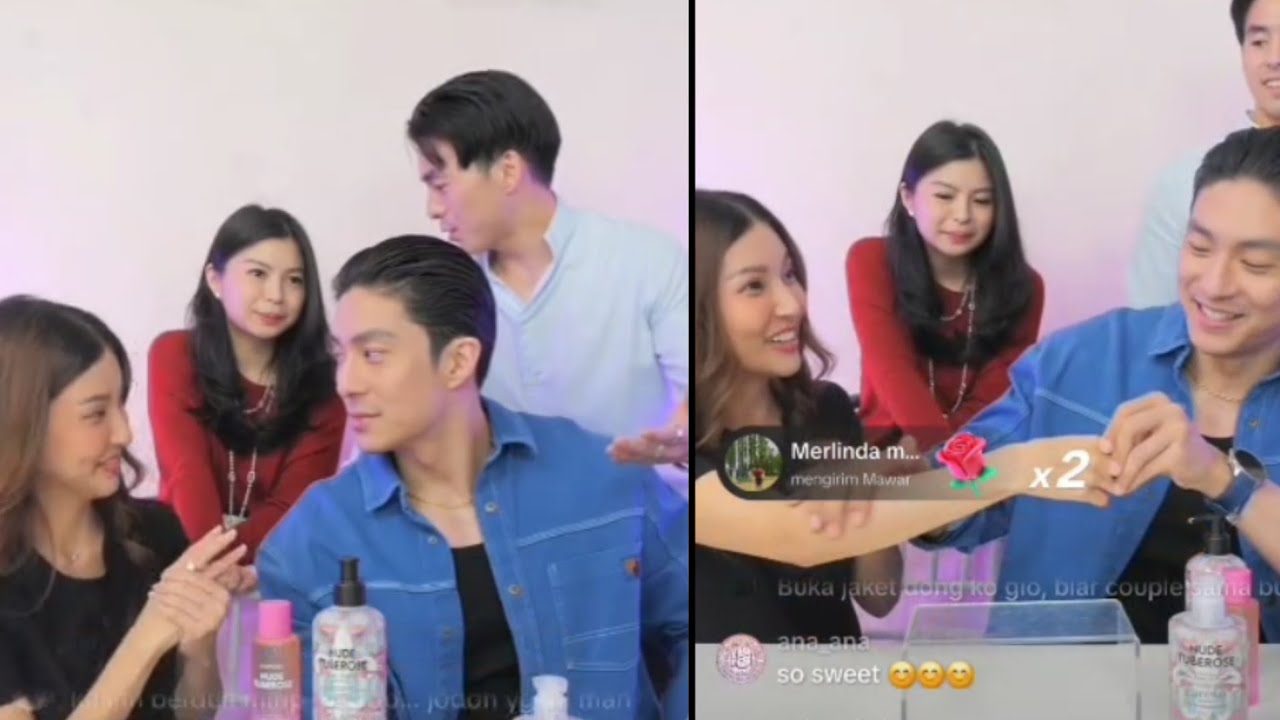 Baper abis..!!!! Lirikan n tatapan ko Gio bikin salting bunsar saat live jualan