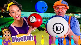 Blippi and Meekah Go Bowling! | Meekah  Sports & Games Cartoons for Kids