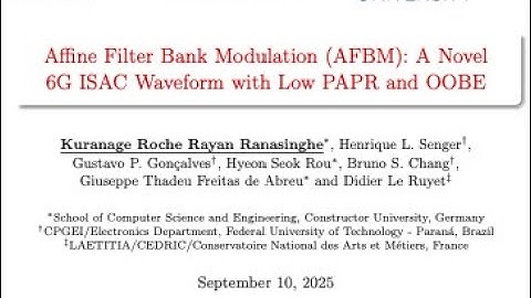 Affine Filter Bank Modulation (AFBM): A Novel 6G ISAC Waveform with Low PAPR and OOBE