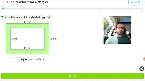 Area between two rectangles
