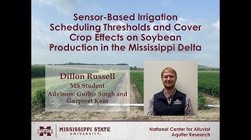Sensor-Based Irrigation Scheduling Thresholds and Cover Crop Effects on Soybean Production
