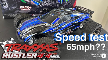Traxxas Rustler 2s/3s speed test (stock pinion vs speed pinion) #rchobbies #rcvlog #traxxas