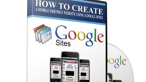 🤩🤩How To Create A Mobile Friendly Website Using Google Sites.😍😍