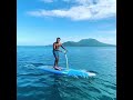 Ludacris working out in the middle of the sea