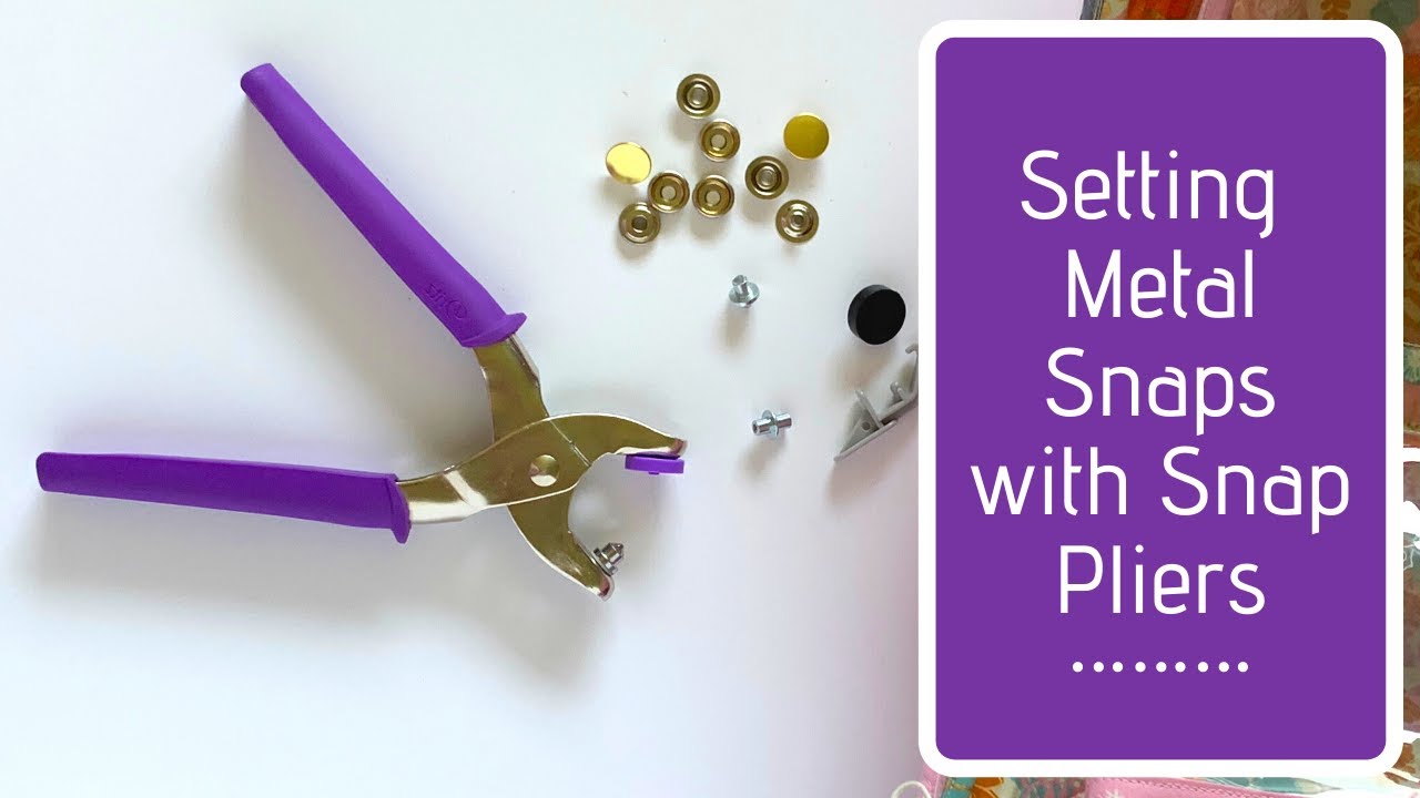 Setting Metal Snaps with Snap Pliers