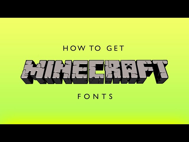 How to Download & Install Minecraft Fonts in Photoshop 