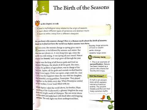 Chapter 5 :The  Birth of the seasons. Part 1