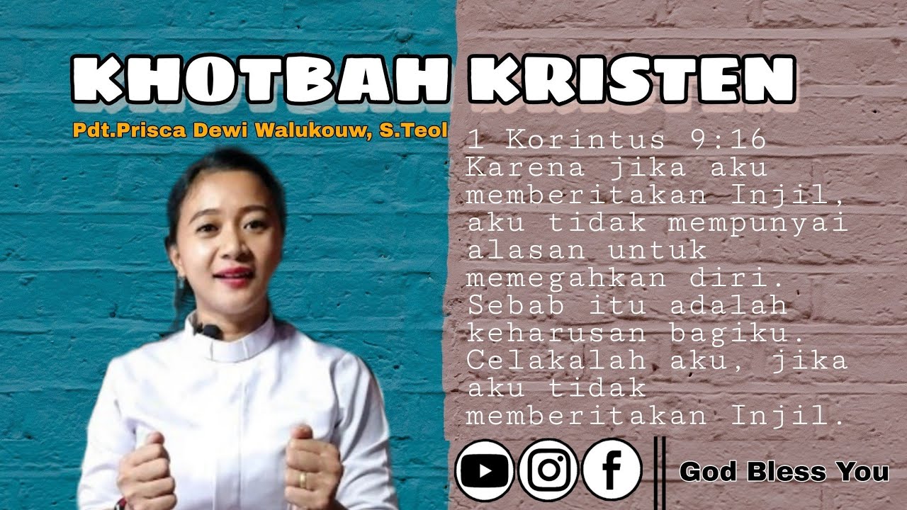 Khotbah Kristen || Yohanes 21:1-14 #priscawalukouw #khotbahkristen