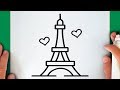 كيفية رسم برج ايفل 