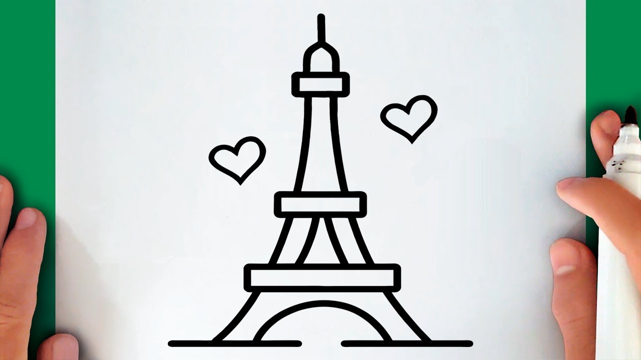 HOW TO DRAW THE EIFFEL TOWER - YouTube