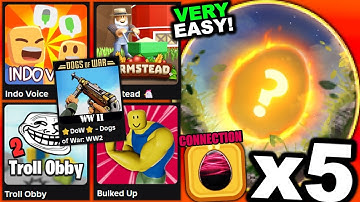 GETTING x5 INSANELY EASY Connection Egg Badges! (ROBLOX THE HATCH EVENT)