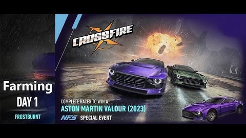 Aston martin valour 2023 | crossfire | Need For Speed: No Limits | Day 1 farming
