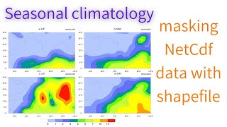 Seasonal climatology in NCL | Masking data with shapefile in NCL