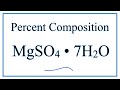 Percent Composition of Magnesium Sulfate Heptahydrate