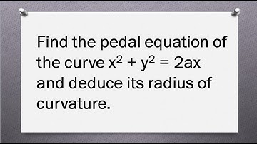 Calculus | Radius of curvature | Tamil