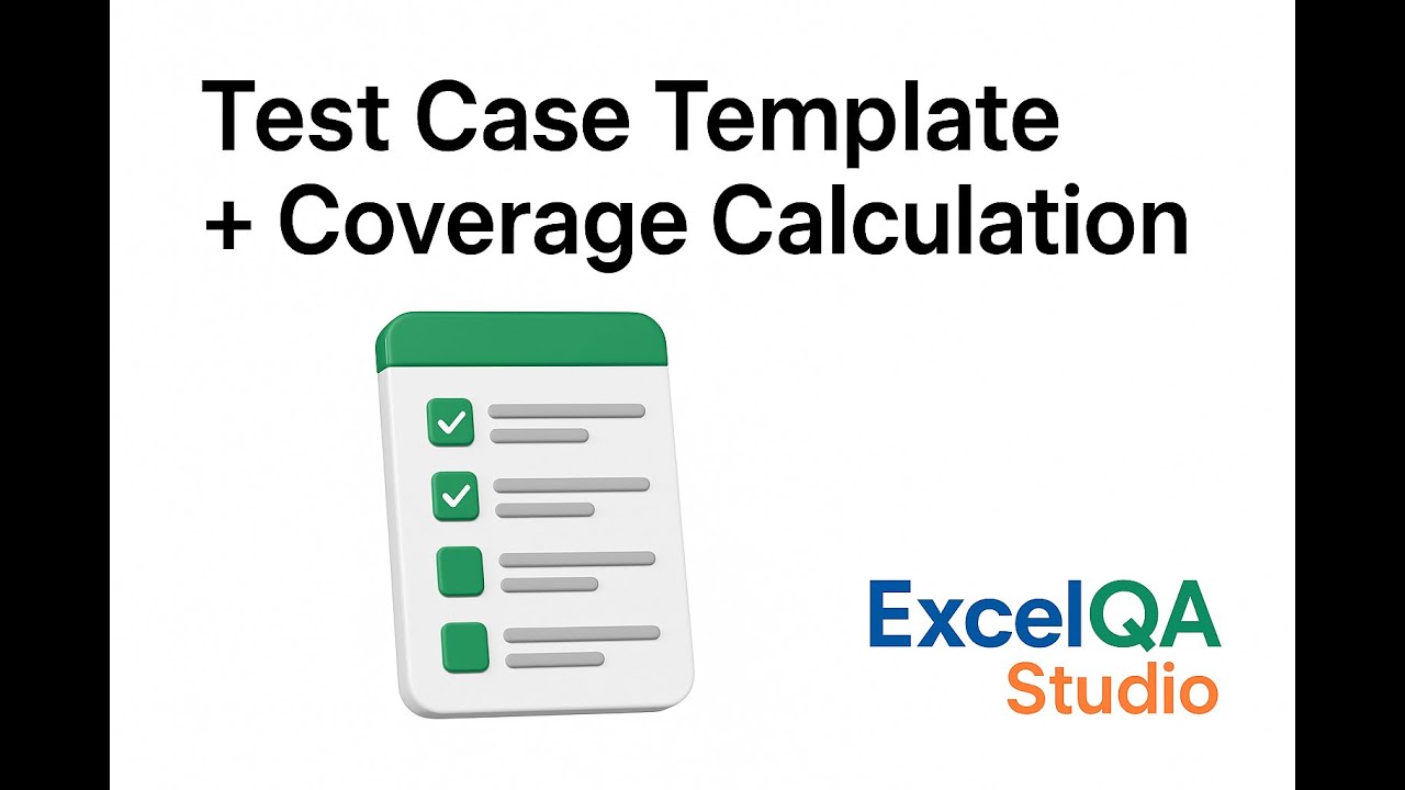 How to Create Test Case Template + Calculate Test Coverage in Excel ...