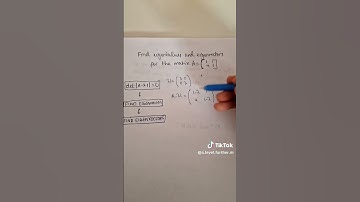 Eigenvalue and Eigenvectors Of A 3x3 Matrix