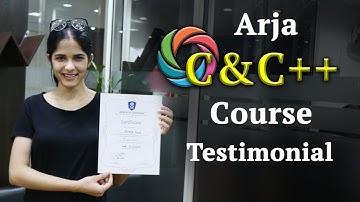 Arja C&C++ Course Testimonial at WebtechLearning - Web Education Academy