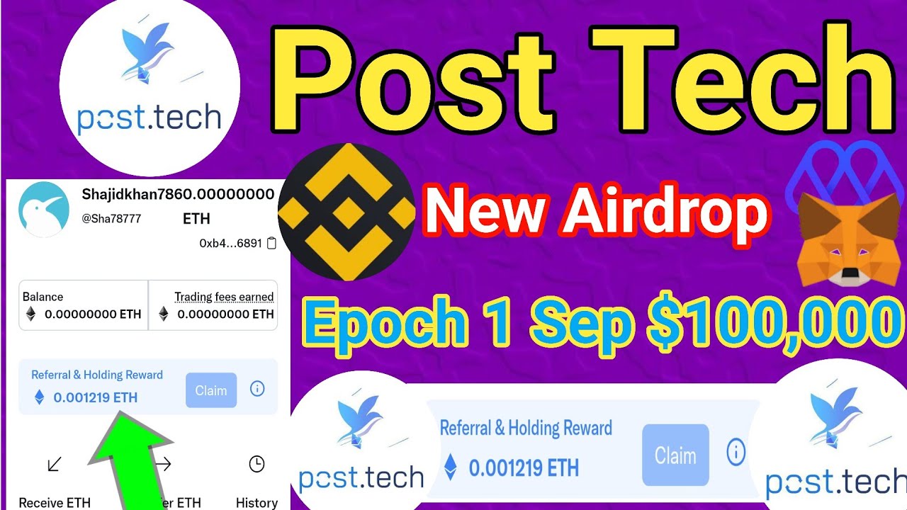 100$ Claim free Airdrop post Tech new Airdrop epoch $100 listing ...