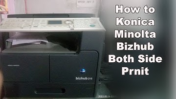 How to Double sided printing bizhub 215 konica minolta Both Side Print