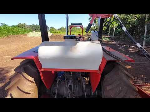 Tanque de inoculante instalado com teste (driver) direto na enciladeira