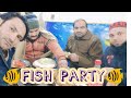 Fish party with friends