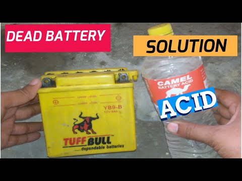 How to recover dead battery How to repair dead bike battery How to add acid in battery