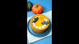 【混ぜて冷やすだけでとろぷる食感♡】レンジで簡単！濃厚かぼちゃプリン/ Pumpkin Flan #Shorts