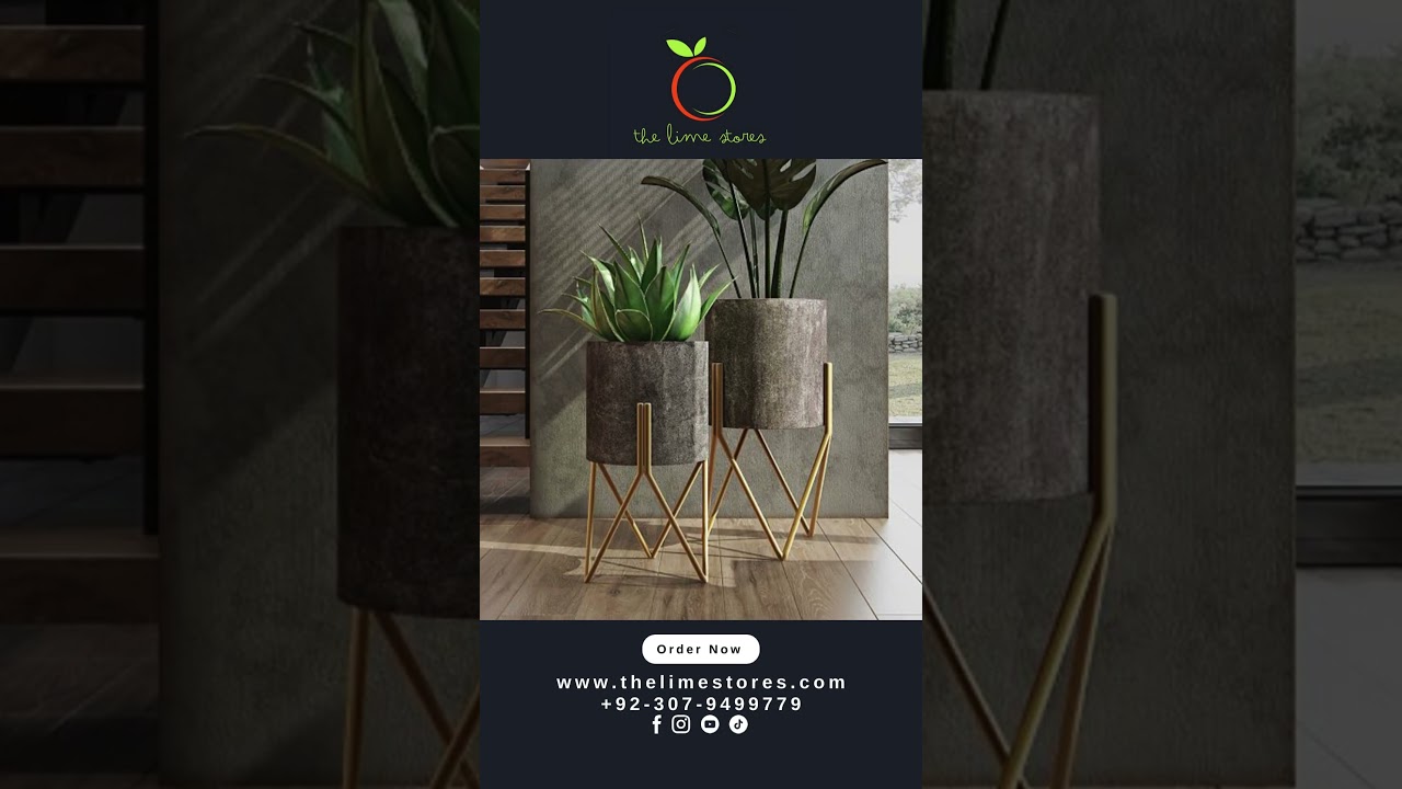 Metal Charcoal 2-Piece Planter Set , Gray , One Size ,Home Accents Planters With Leather Case