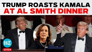 Trump LIVE | Trump Roasts Harris, Biden, Chuck Schumer At Annual Al Smith Dinner | US News