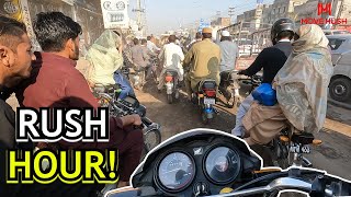Bike Riding In CRAZY Pakistani TRAFFIC | POV Motorcycle Experience Sialkot Tour