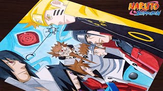 How to Draw"Naruto and Sasuke and their all past live forms with Hagoromo Ōtsutsuki"Naruto-Shippuden screenshot 5