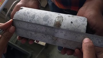 Concrete Core test at Lab