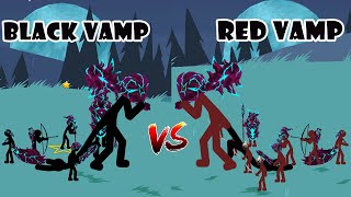 ALL BLACK VAMP ARMY VS ALL RED VAMP ARMY IN LEGACY WAR STICK