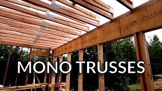 Installing the Mono Trusses [Flat Roof Trusses]