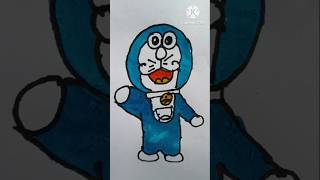 Easy Doraemon Drawing Step by Step! 💙✏️ #shortvideo #drawing #tranding