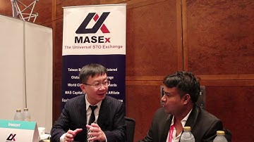 interview with MASEX STO Exchange owner Aaron Tsai at Trescon World Blockchain Summit @dubai