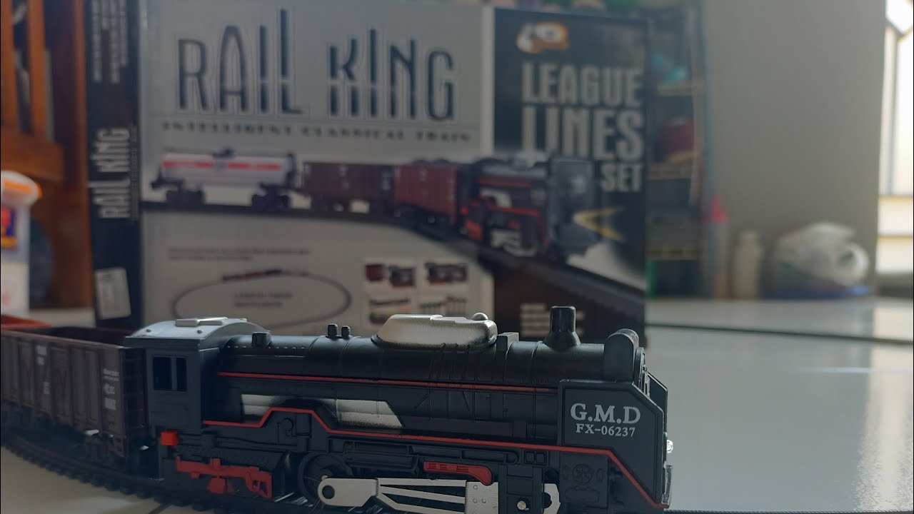 Unboxing Kereta Api Mainan Rail King, Toy Train Set Fot Kids