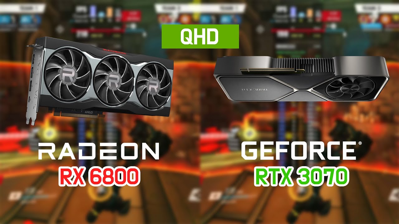 RADEON RX 6800 vs Geforce RTX 3070 with RYZEN 9 5900X (5 Games