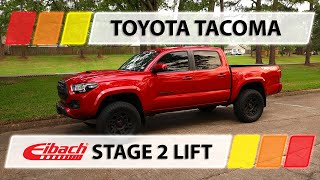 Toyota Tacoma Mods | Eibach ProTruck Coilover Stage 2 Lift Kit | Toytec 1' Rear Lift Block Kit