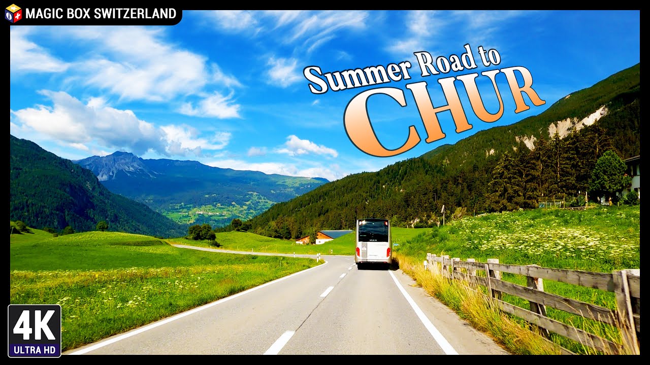 Chur 4K, Grisons / Graubünden in Switzerland 🇨🇭 Relaxing Road Trip from Davos to Lenzerheide, Ep#1