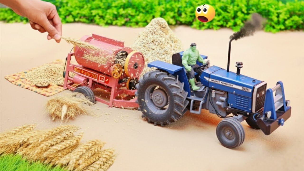 Tractor Using Blocks DIY Mini Tractor Builds Hand Pump Construction | Using Bricks | Village ...