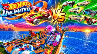 Hot Wheels Unlimited 🔥 RD-02 vs 5 Cars! Epic Racing Battle on Insane Dinosaur Tracks 🏎️ screenshot 5