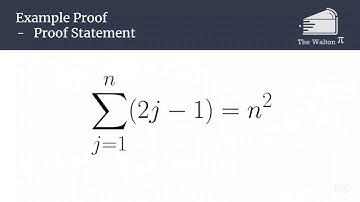 Inductive Proof Example 2 - Sum of (2j-1)