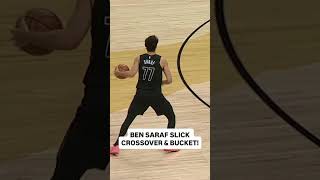 Ben Saraf CRAZY ANKLE BREAKER 😱🥶 #bensaraf #nba #basketball #Brooklyn #nets #brooklynnets #raptors