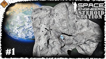 Building An Asteroid Station | Space Engineers Time Lapse #1