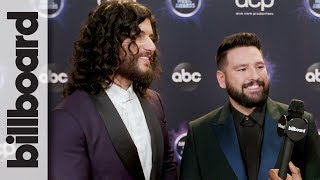 Famous Dan + Shay React to Winning Favorite Country Duo or Group & Country Song | AMAs Net Worth
